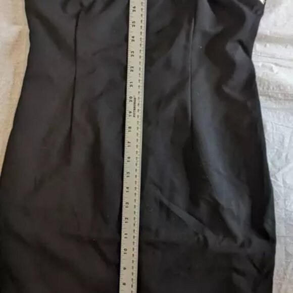 Calvin Klein Classic Black Dress with White Zipper Accents. Women's size 6. NEW - Picture 7 of 10